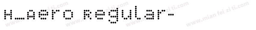 H_Aero Regular字体转换